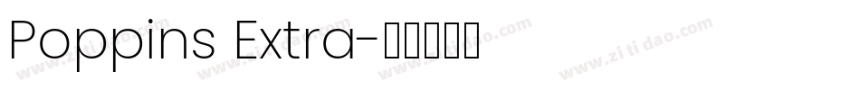 Poppins Extra字体转换
